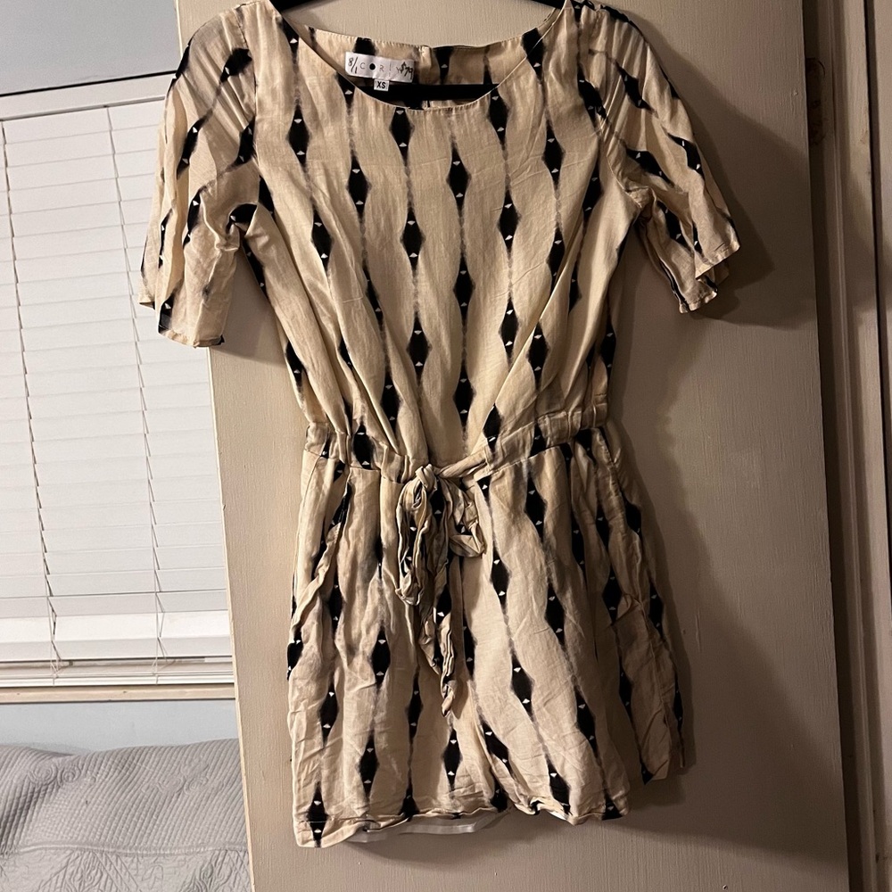Silk and cotton COREY romper